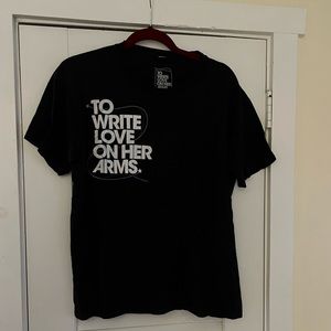To Write Love On Her Arms Black Short Sleeve Graphic Tee - Mens